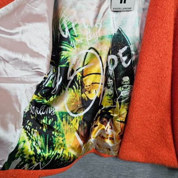 VIADELLEROSE VS20-7033 Women's Orange Mint Jacket Size 1 - Picture 6 of 15